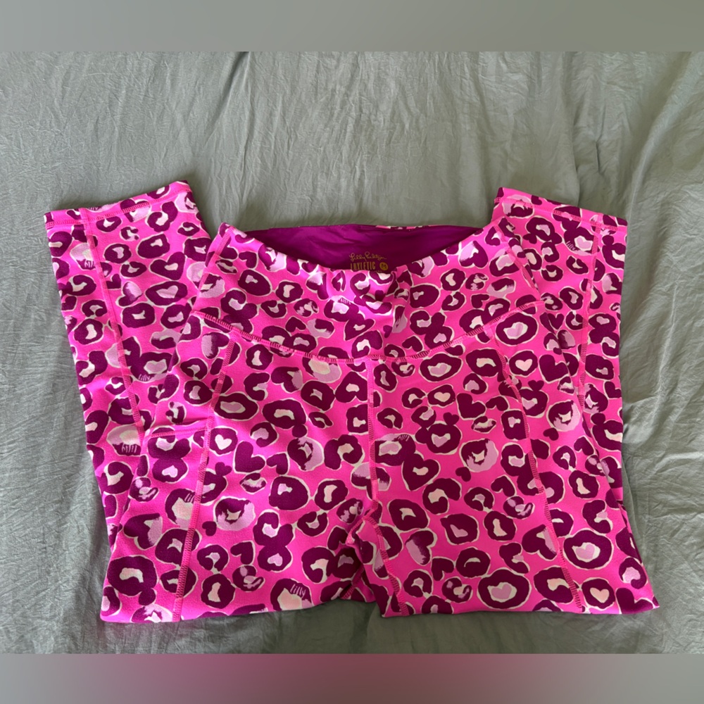Pink Leopard luxletic leggings Lilly Pulitzer